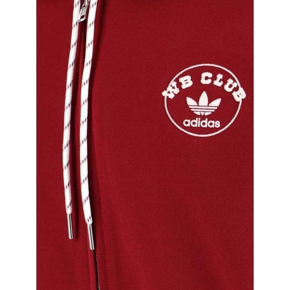 Adidas X Wales Bonner Bordeaux Cotton Blend Zip-Up Hoodie - NWT - Picture 3 of 5